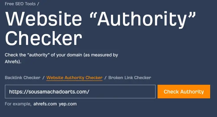 Cek Domain Rating Ahrefs